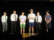 「第6回新ネタ会議」レギュラーのラバーガール、THE GEESE、ジンカーズ（右から）。