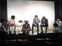 「朝から語らせろ!! ～お笑い真面目にトークライブ若手編」リハーサルの様子。