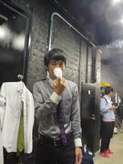 酸素吸入をする三福。