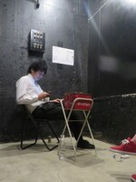 単独ライブ前のザンゼンジ武田。