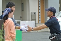 CM撮影の様子。