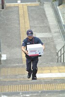 CM撮影の様子。