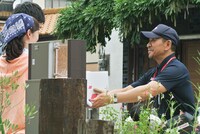 CM撮影の様子。