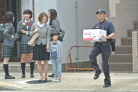 CM撮影の様子。