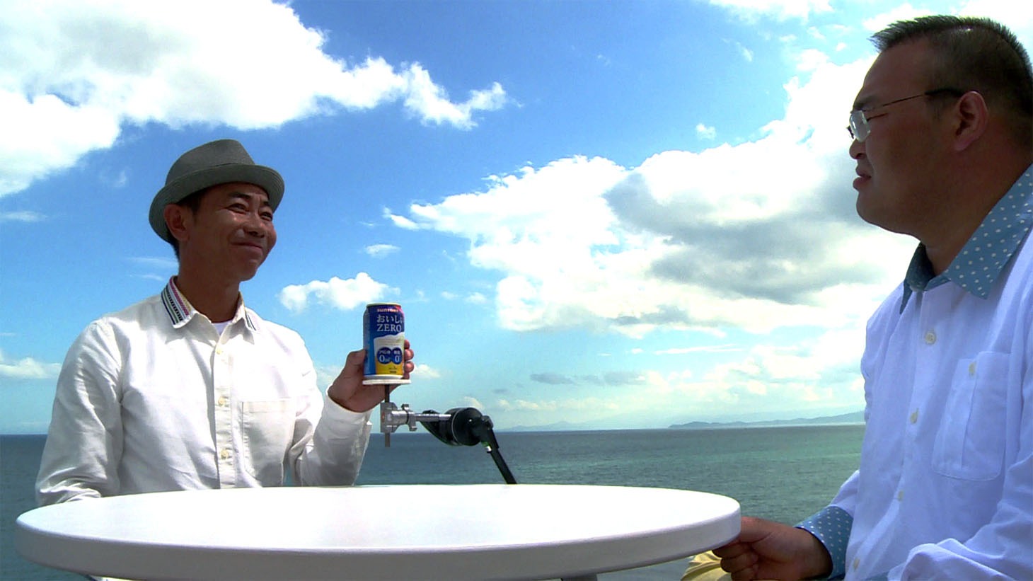 CM撮影中の様子。