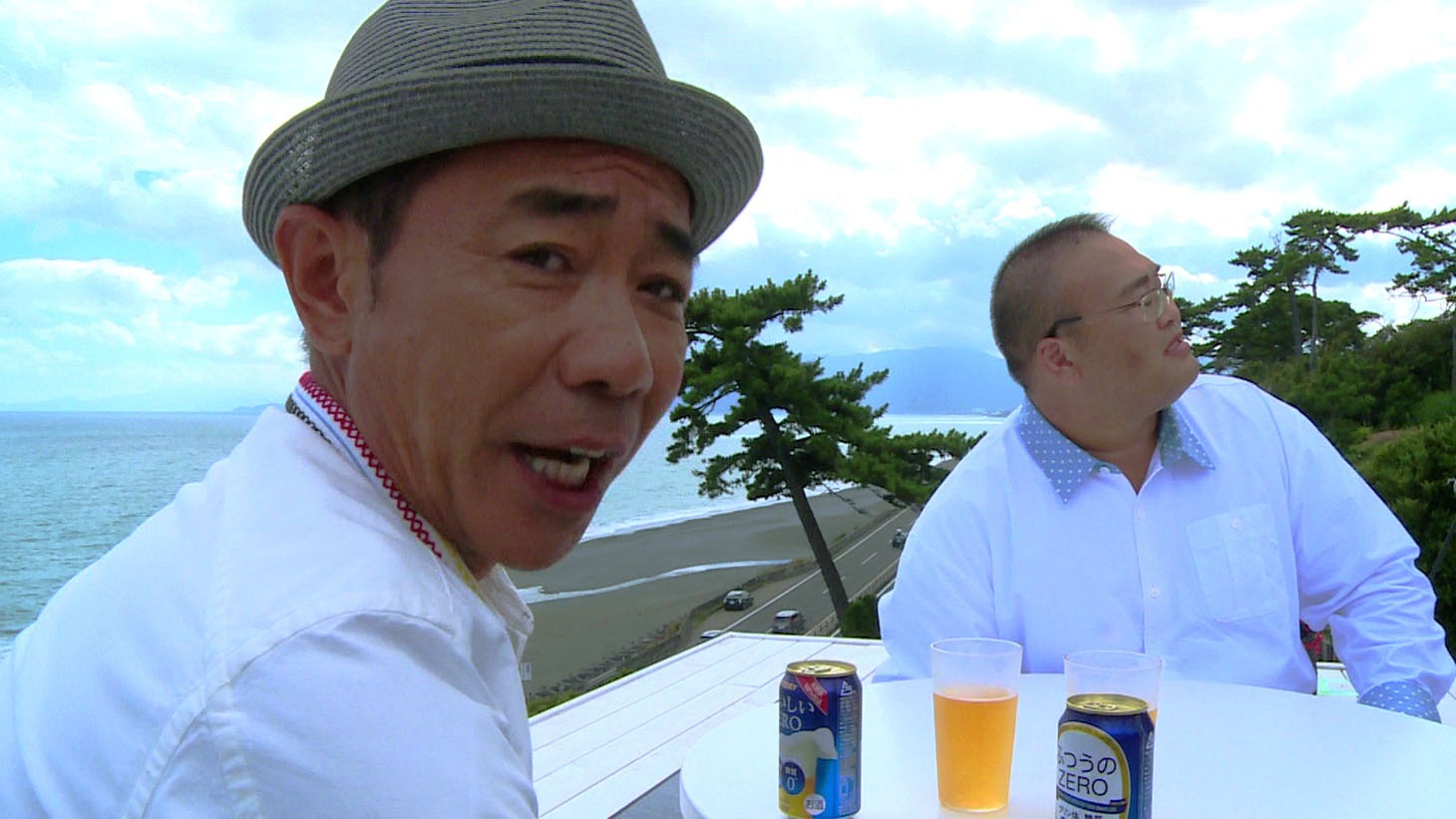 CM撮影中の様子。