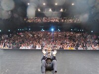 山里念願の記念撮影。