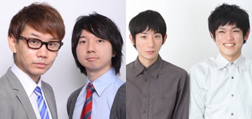 三四郎と浜口浜村(左から)