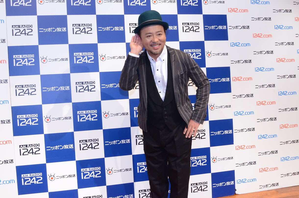 新番組「マキタスポーツ 土曜もキキマスター！」（ニッポン放送）の会見に出席したマキタスポーツ。