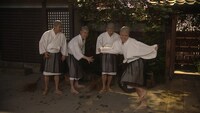 「七人のコント侍」のコント「ポジ休 もうすぐ秋ですね」(c)NHK