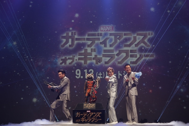 写真撮影の様子。(c)2014 Marvel