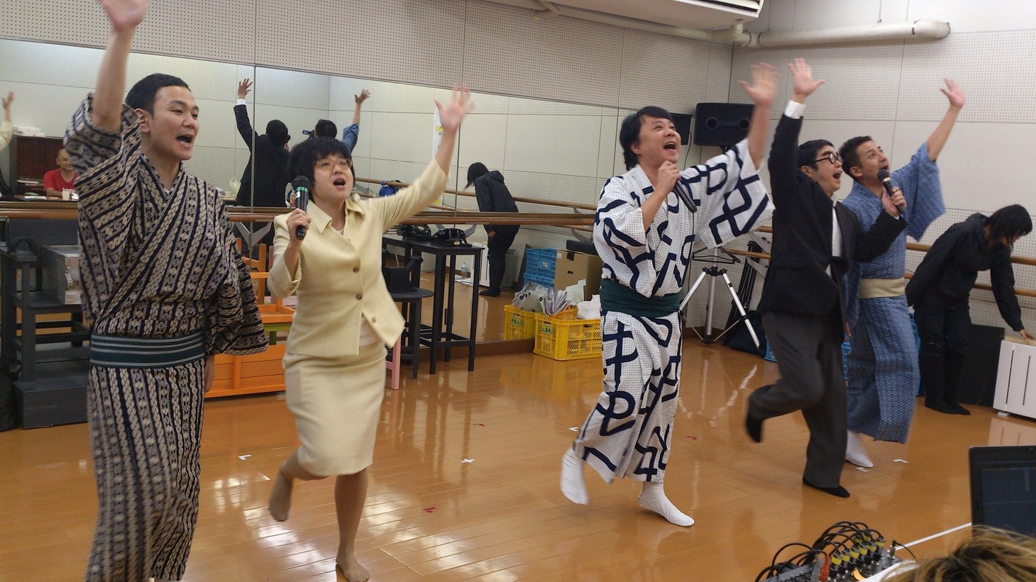 稽古中のワンシーン。