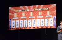 決定した対戦カード。