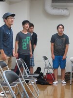 稽古の一場面。