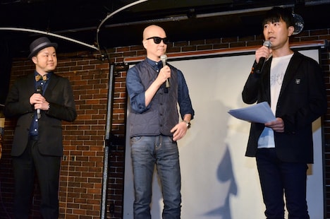 会見のワンシーン。