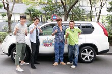 新番組「ポンコツ＆さまぁ～ず」に出演する（左から）アンジャッシュ児嶋、狩野英孝、さまぁ～ず。(c)テレビ東京