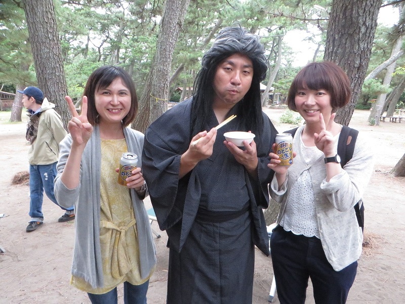 海原雄山と記念撮影。