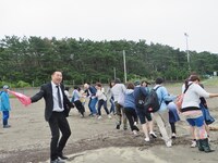 至高のメニューチームを応援するRG。