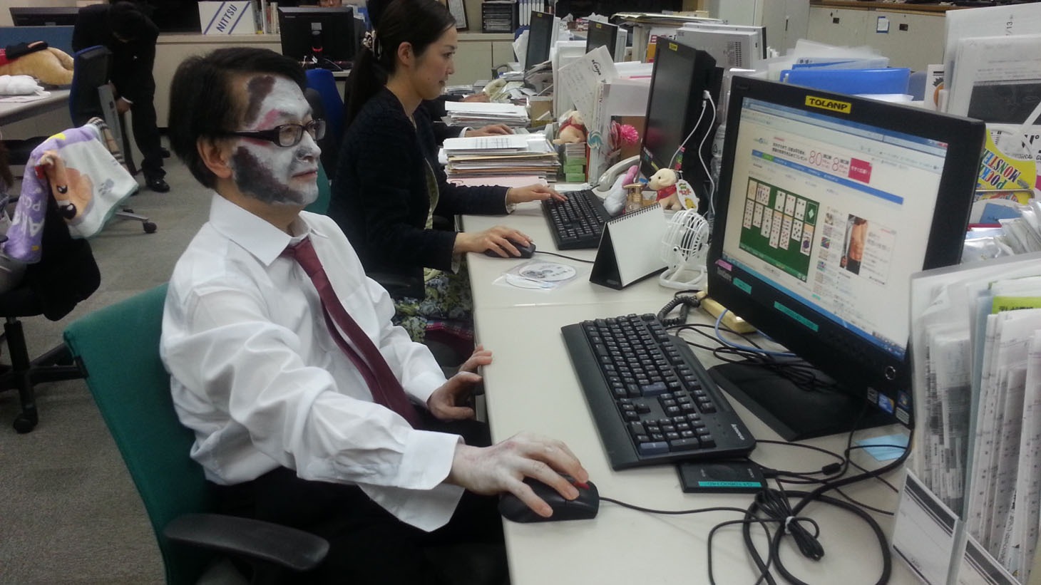 「ソリティアデッド」を演じる湯浅卓。(c)BSジャパン