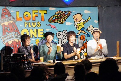 合同イベントに出演した（左から）ラバーガール、THE GEESE。