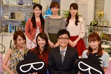 BSスカパー！の新番組に出演する（前列左から）近藤千尋、望月理恵、やるせなす中村、鈴木あや、（後列左から）玉木碧、上野優花、色紙千尋。