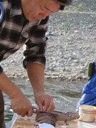 塩釜で作り上げたローストビーフ。