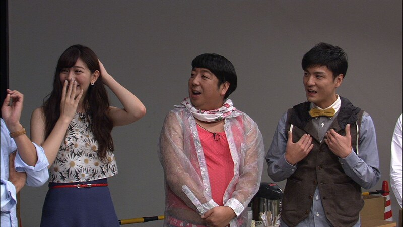 写真左から、岡本杏理、ヒム子ことバナナマン日村、森山直太朗。(c)テレビ東京