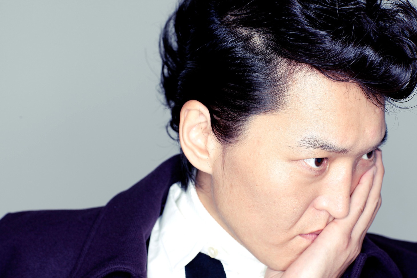 「Lui's 冬の服」のモデルに起用された千原ジュニア。