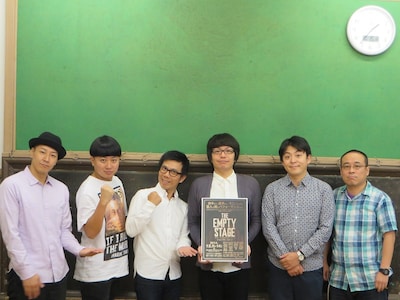 「THE EMPTY STAGE in ROPPONGI」に出演するチョコレートプラネット、バッファロー吾郎・竹若、犬の心、バッファロー吾郎A。