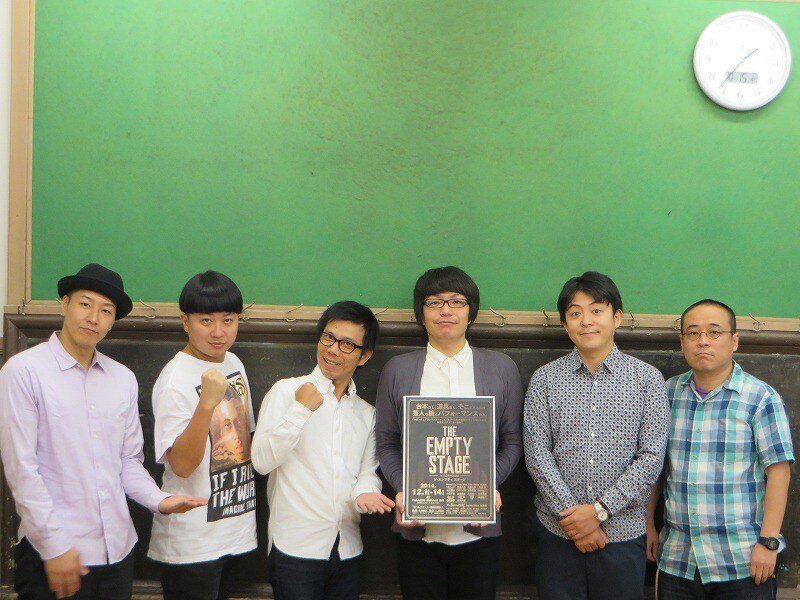 「THE EMPTY STAGE in ROPPONGI」に出演するチョコレートプラネット、バッファロー吾郎・竹若、犬の心、バッファロー吾郎A。