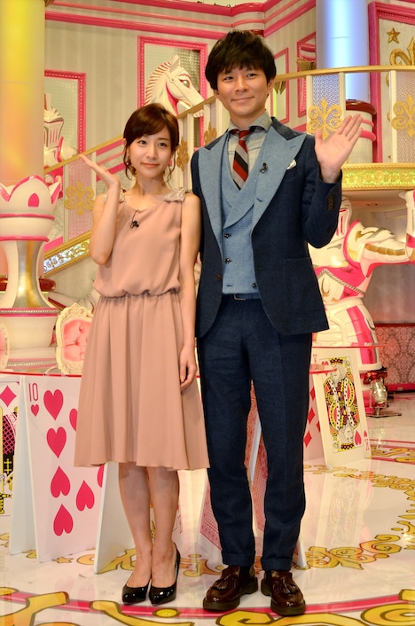 （左から）田中みな実、アンジャッシュ渡部。