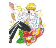 「流れ星」LINEクリエイターズスタンプのうちの1種。