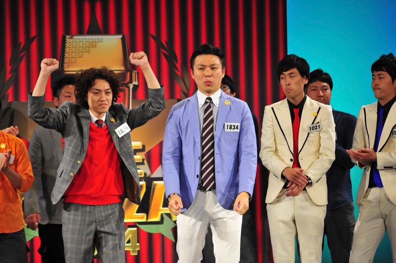 「日清食品 THE MANZAI 2014」の本戦サーキット2日目で1位となった学天即。