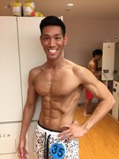 「ベストボディ・ジャパン2014関東オープン大会」ミスター・ベストボディ部門ミドルクラスで優勝したレイザーラモンHG。