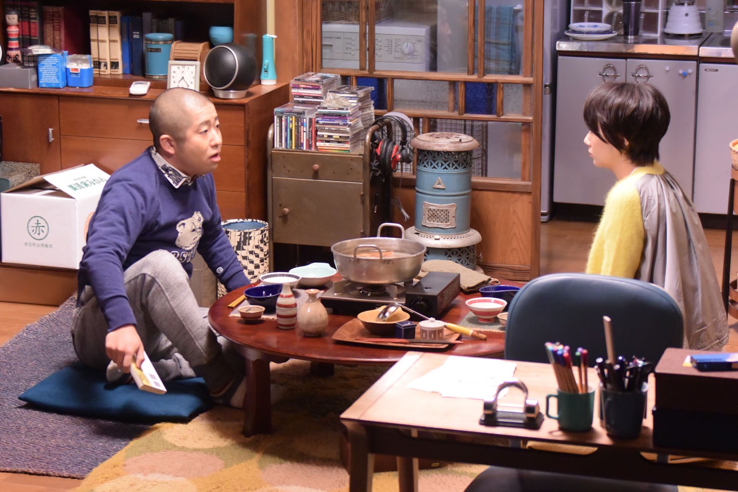 CM撮影中の様子。CM撮影中の様子。
