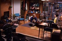 CM撮影中の様子。