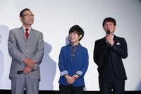 （左から）オール巨人、光永、高山トモヒロ監督。