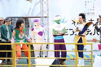 水上ステージに到着した「ニコニコ町会議 in 大阪」一行。