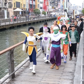 R藤本らDB芸人、水都大阪アニメ芸人と対面