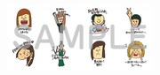 「横澤夏子の女子トークスタンプ Vol.1」LINEクリエイターズスタンプサンプル