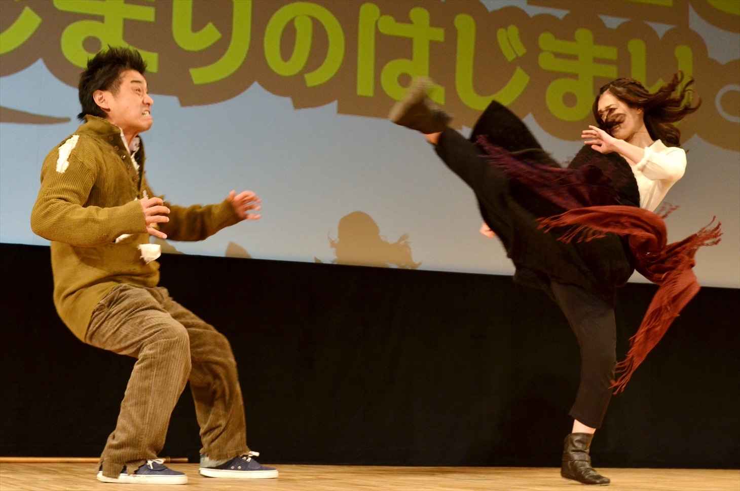 （左から）オテンキGOと武田梨奈。