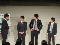 低音ボイス界憧れの川島と緊張のあまり楽屋で話ができなかったと語ったザンゼンジ三福（右から2番目）。