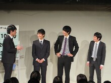 低音ボイス界憧れの川島と緊張のあまり楽屋で話ができなかったと語ったザンゼンジ三福（右から2番目）。