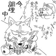 やくみつるが描いたイラスト。