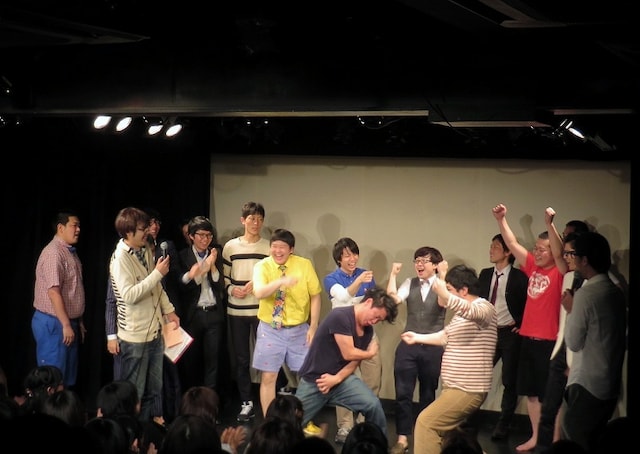 「K-PRO10周年記念興行第九弾『トッパレ100回記念スペシャル・二日目～トッパレvs若武者』」で、「トッパレ」メンバーに勝利した「若武者」メンバー。