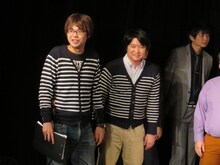 服がかぶったスパローズ森田とトップリード和賀。