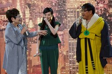 （左から）泉ピン子、ベッキー、カンニング竹山。