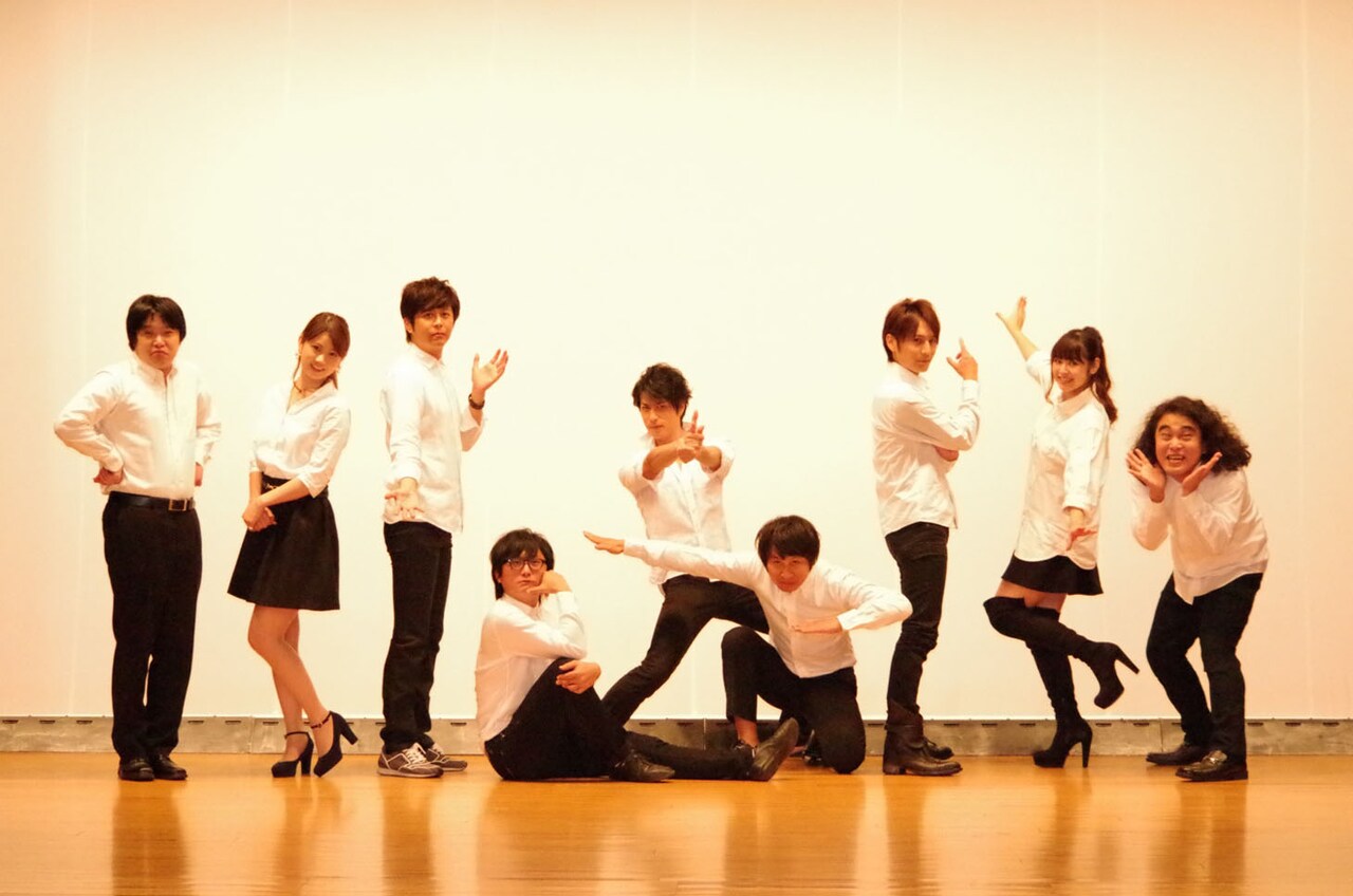 「ショートストーリーロングコント 第1回公演『カケル』」出演メンバー。