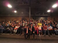 アメリカ公演の様子。