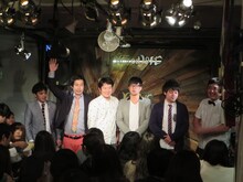 前説の敏感-ファイル、アンゲラー、あっぱれ！（左から）。